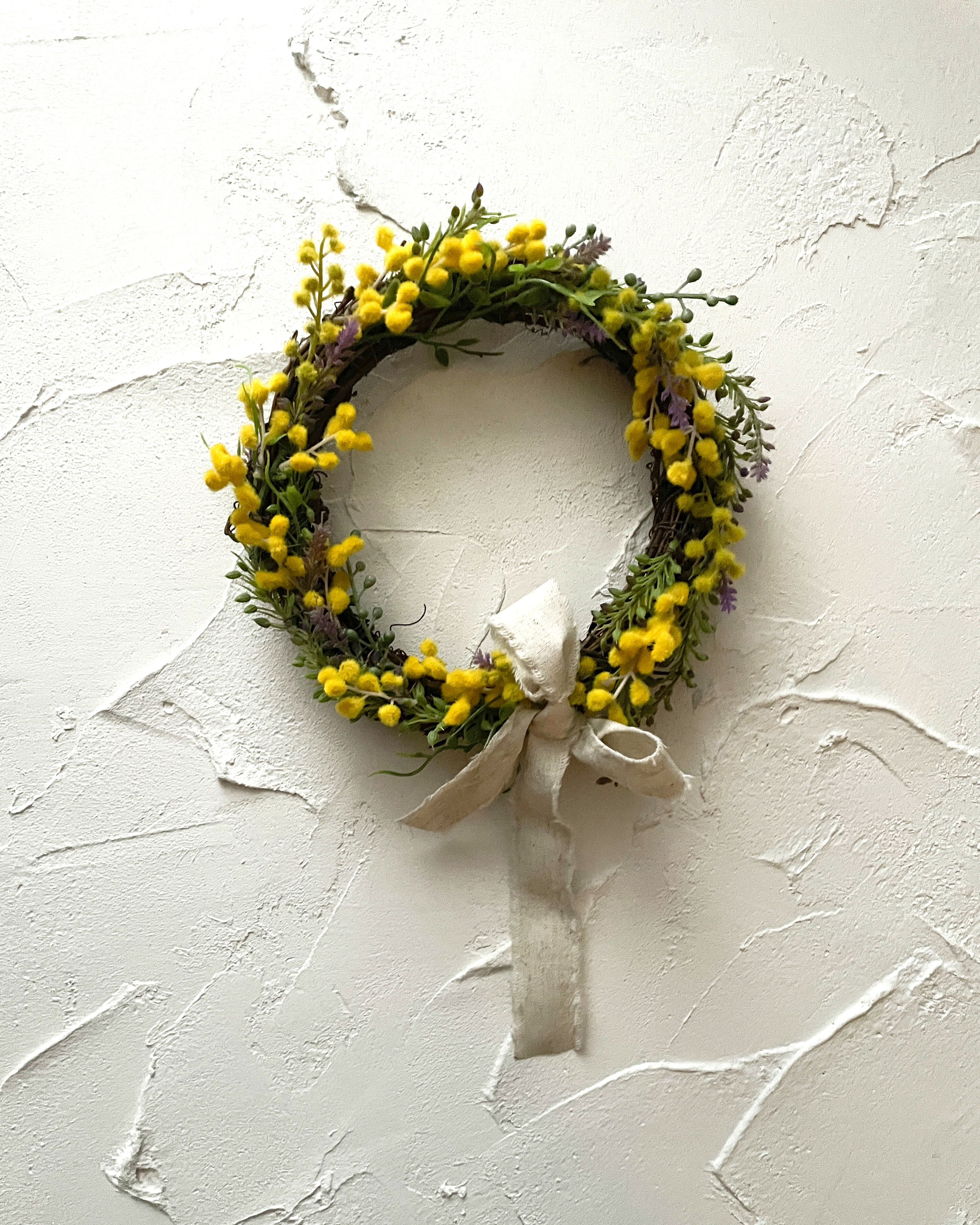 【ミモザの日】ミモザのリース