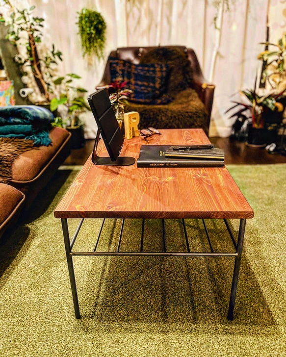 アイアンローテーブル アイアン家具 男前家具 無骨 ハンドメイド