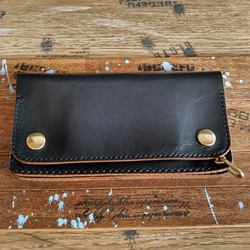 ヴィンテージホース ブラック】 トラッカーウォレット TW-02 長財布