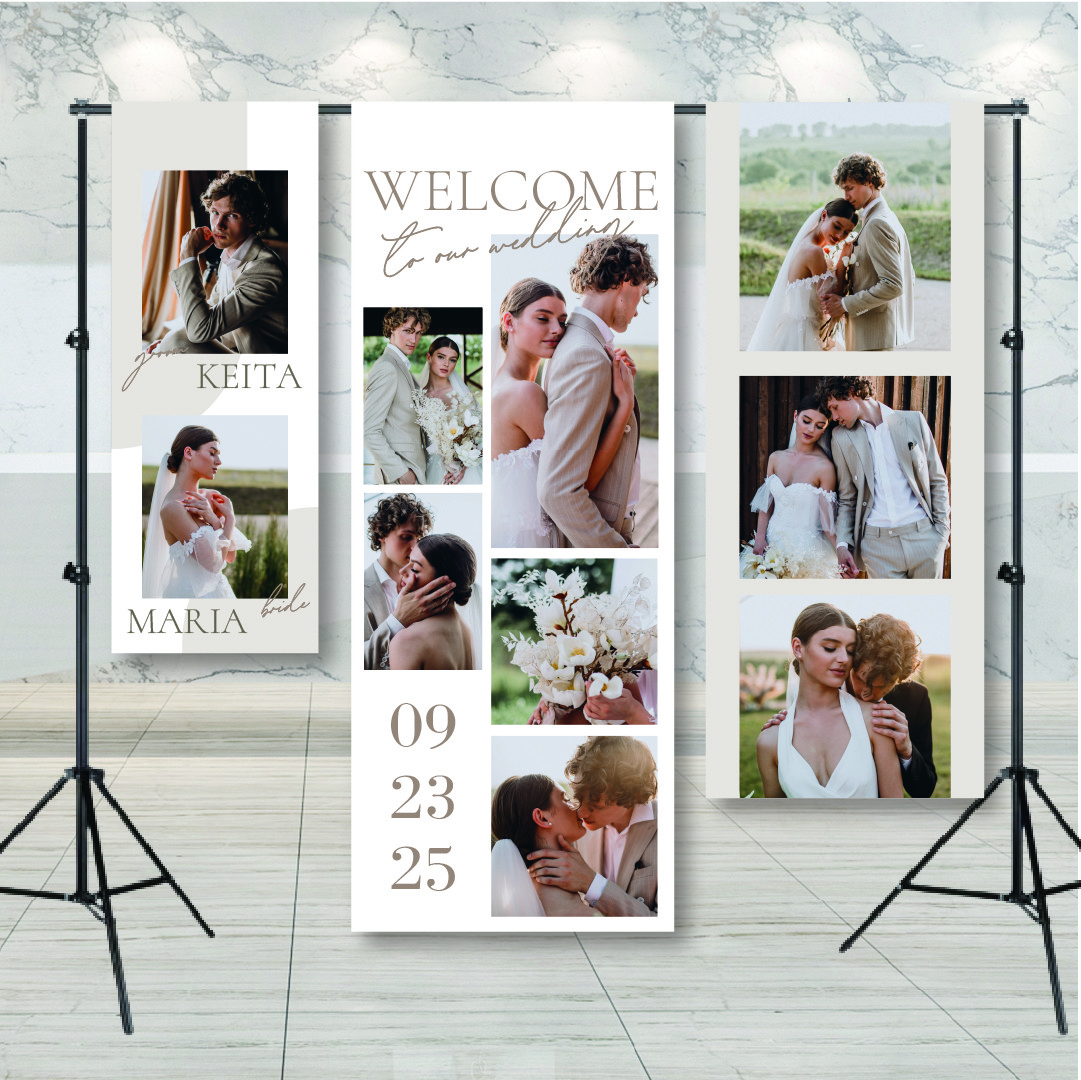 ウェルカムタペストリー  3枚セット【TP04】ウェディング 結婚式