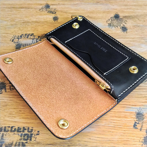 ハラコ ヒョウ柄】 トラッカーウォレット TW-01 長財布 TEN CRAFT 通販