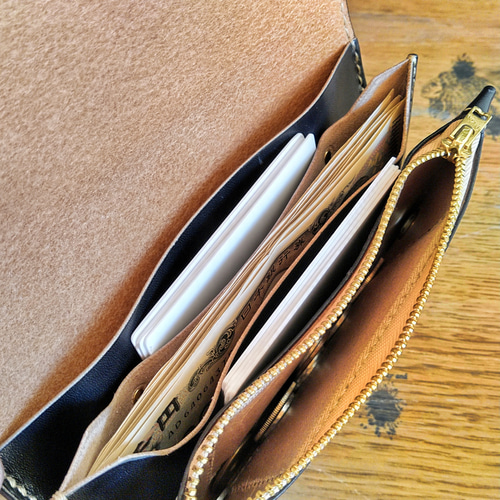 ハラコ ヒョウ柄】 トラッカーウォレット TW-01 長財布 TEN CRAFT 通販