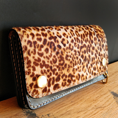 ハラコ ヒョウ柄】 トラッカーウォレット TW-01 長財布 TEN CRAFT 通販