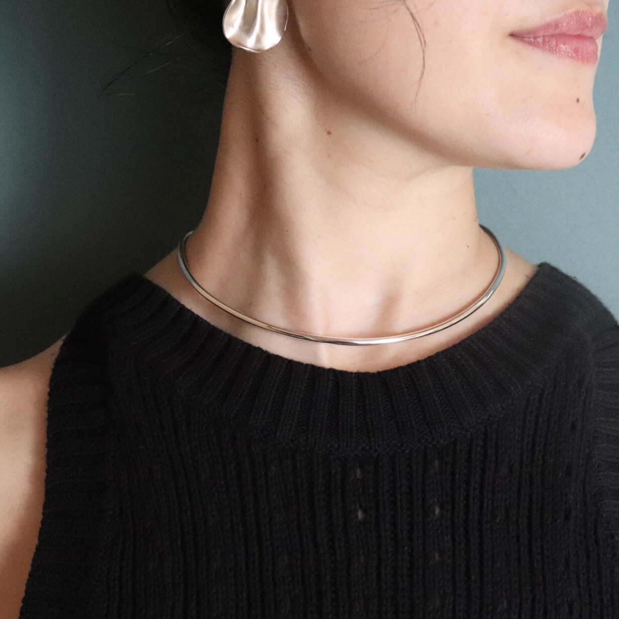 freckle.プレーン【O型×3.0】 チョーカー ネックレス/silver950