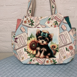 ロラライハリス♡ブラックWレースデニム♡刺繍のA4すっぽりクッタリバッグ♡ ロラライハリス♡刺繍のクッタリバッグ♡ブラックWデニム♡A4