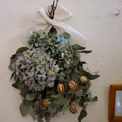 レモンユーカリのスワッグ ドライフラワー GREEN ROSE 通販 6043985