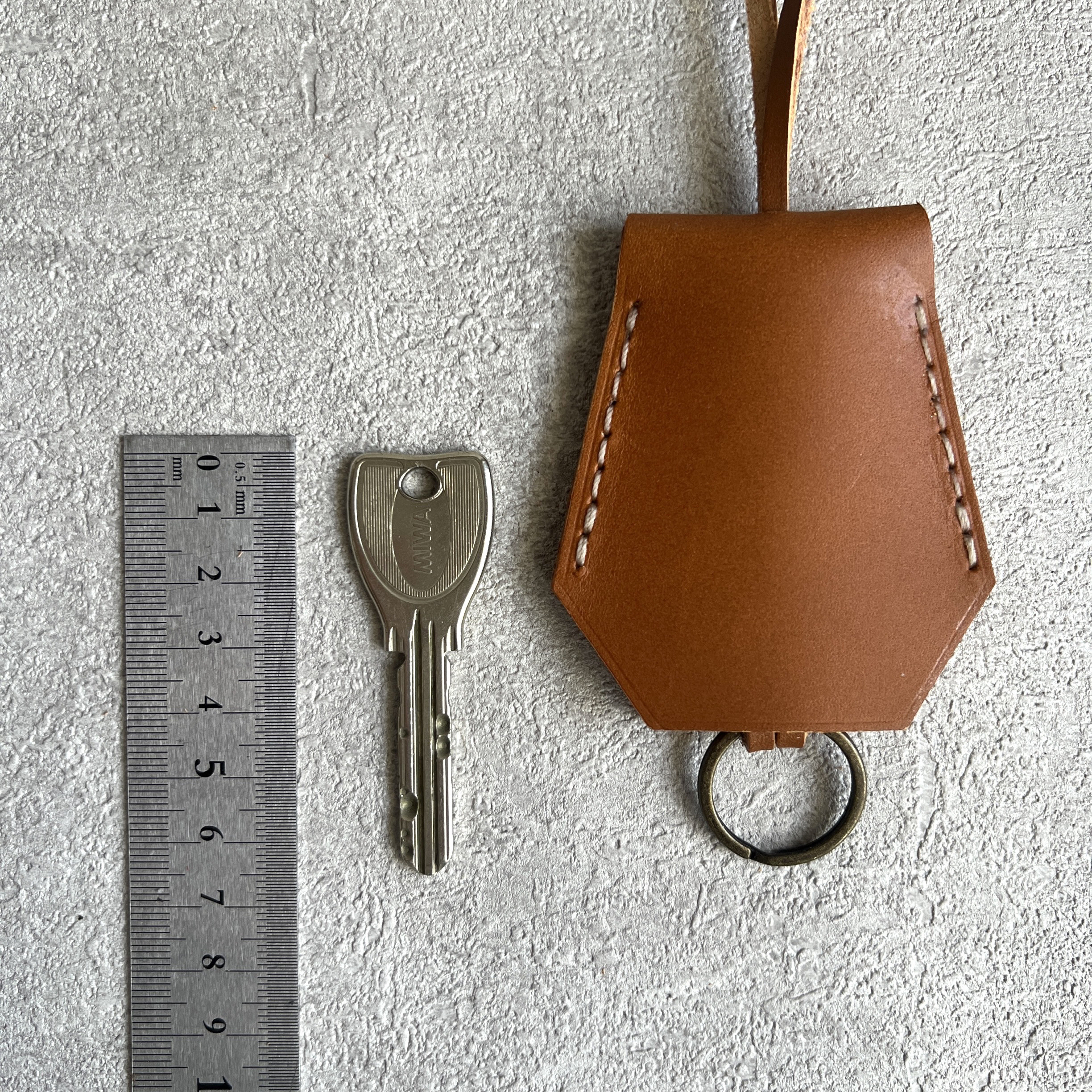 本革ブレスレット＆クロシェットセット　キーケース　キーカバー  キーストラップ