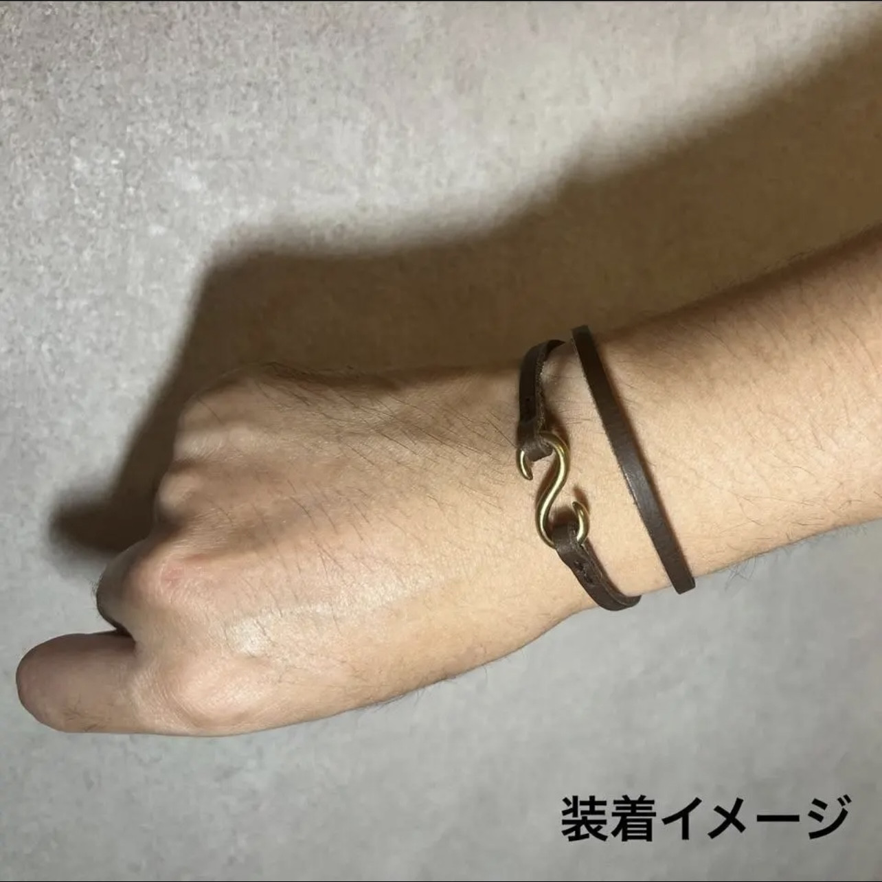 本革ブレスレット＆クロシェットセット　キーケース　キーカバー  キーストラップ