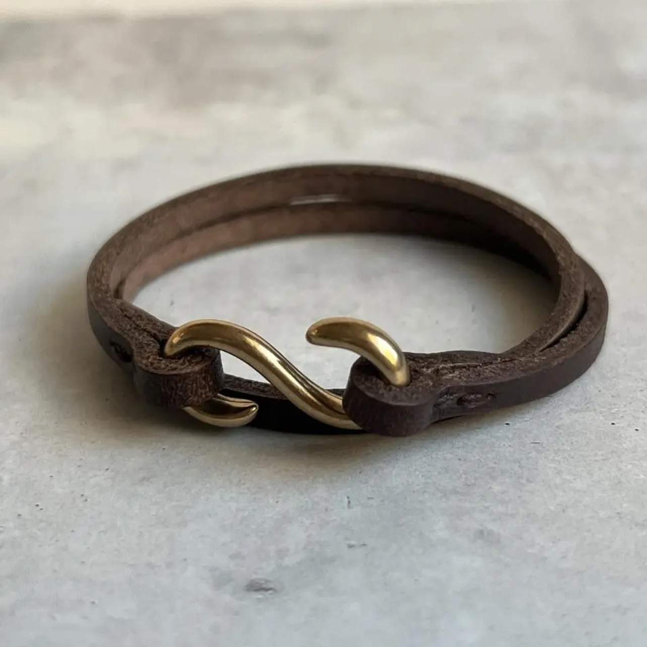 本革ブレスレット＆クロシェットセット　キーケース　キーカバー  キーストラップ