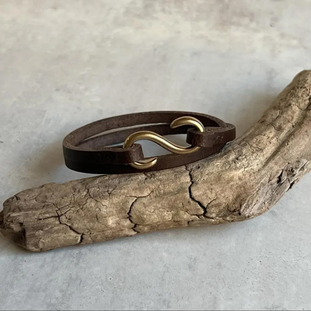 本革ブレスレット＆クロシェットセット　キーケース　キーカバー  キーストラップ