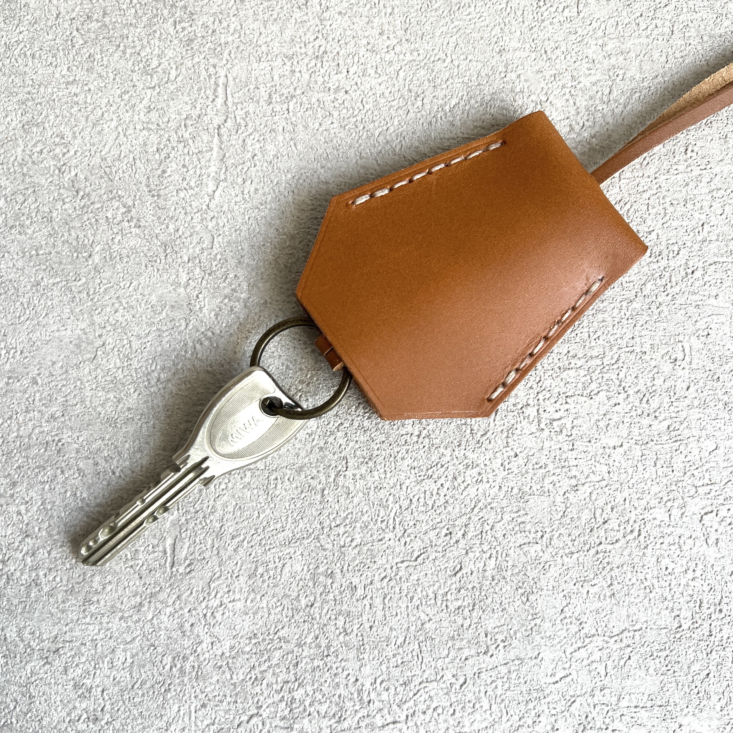 本革ブレスレット＆クロシェットセット　キーケース　キーカバー  キーストラップ