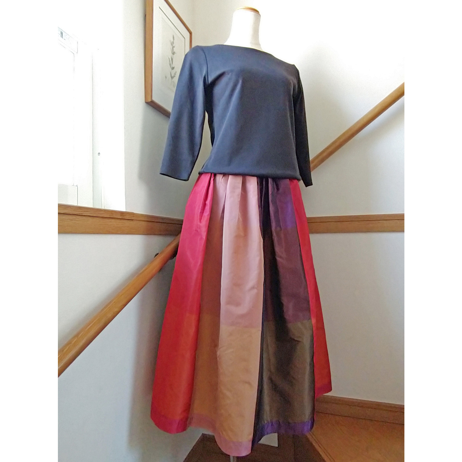 【シルク】ギャザースカート