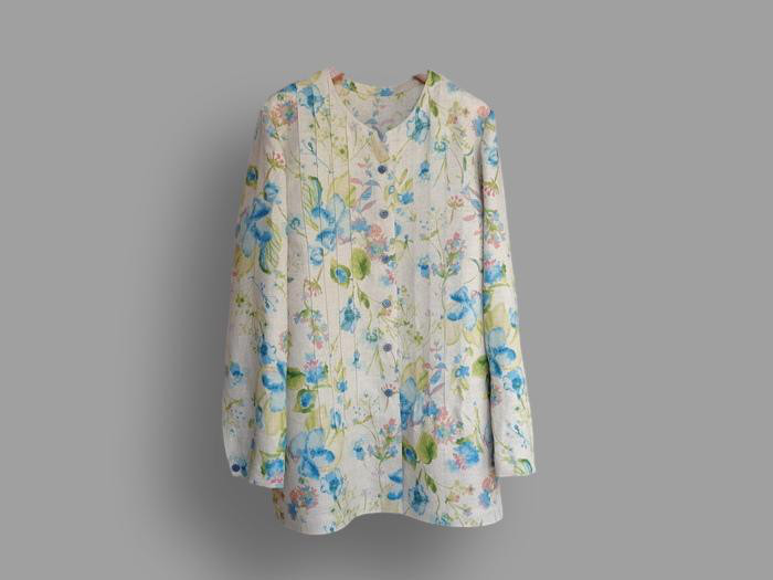 ～Seriesブラウス…麻100・水彩～