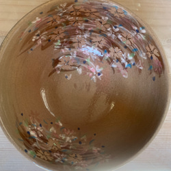 虹色のお花のお茶碗（1つのお値段です） 茶碗・めし碗 手作り陶器Rie