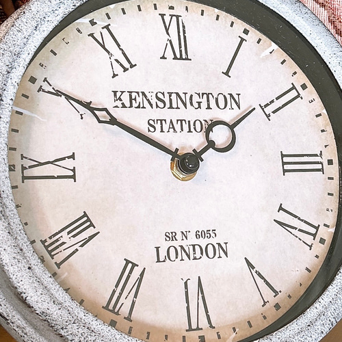 壁掛け 時計 ウォールクロック ホワイト ヴィンテージ アンティーク アンティーク ウォールクロック 壁掛け時計 ホワイト｜Y-KAGU(輸入家具