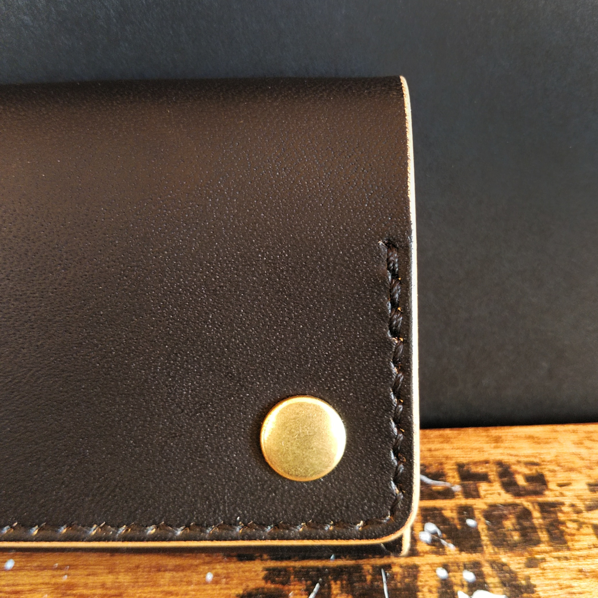 【栃木レザー　茶芯ブラック】 名刺入れ・カードケース