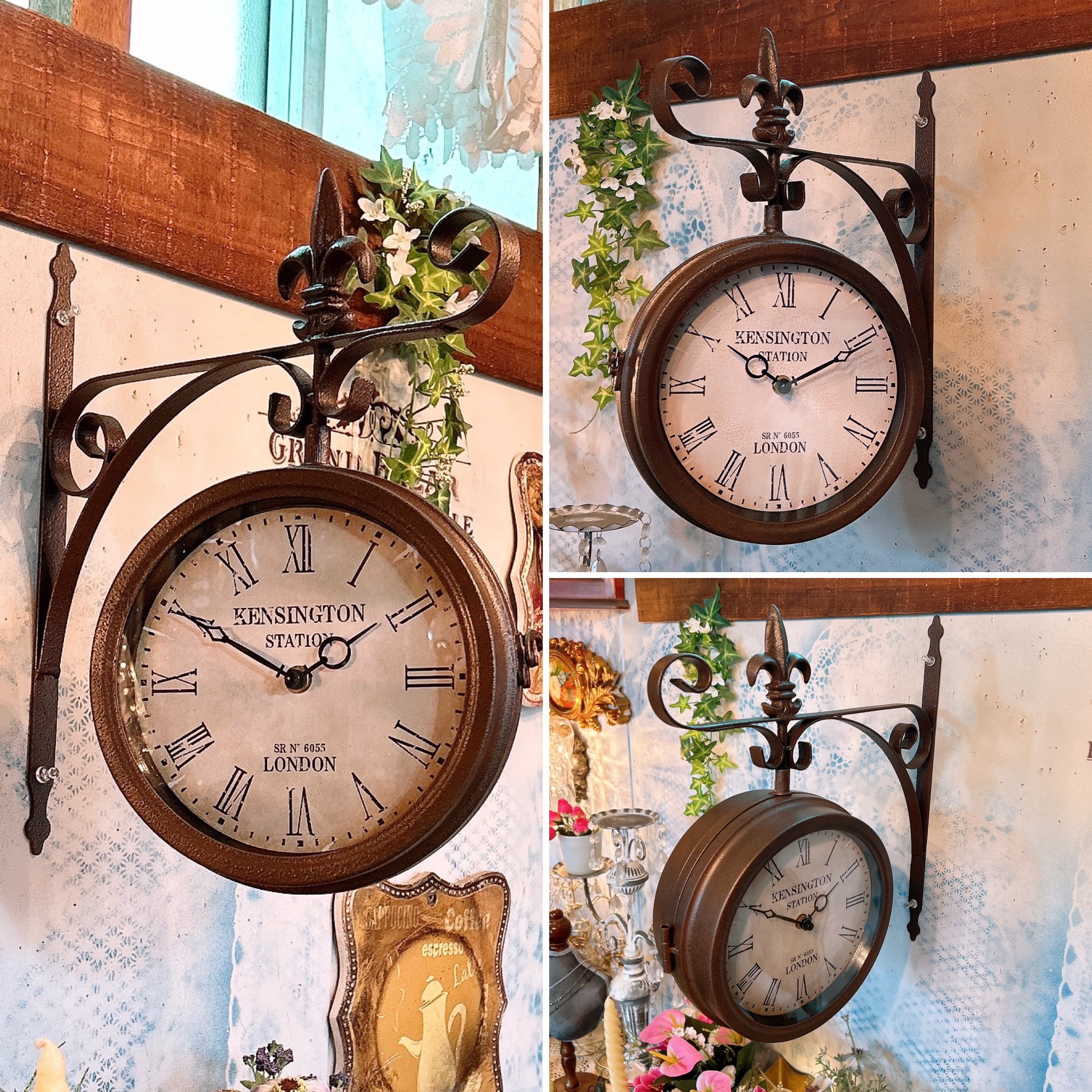 グッチーニ　ウォールクロック　ベージュ【新品未使用】 グッチーニ ウォールクロック ベージュ【新品未使用】 時計