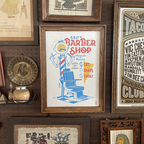 BARBER / A3ポスター（額無し） イラスト 038 GENERAL STORE 通販