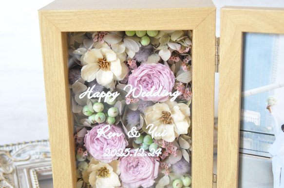 ✽お花にメッセージをそえて✽気持ち華やぐフォトフレーム✽pink 2枚目の画像
