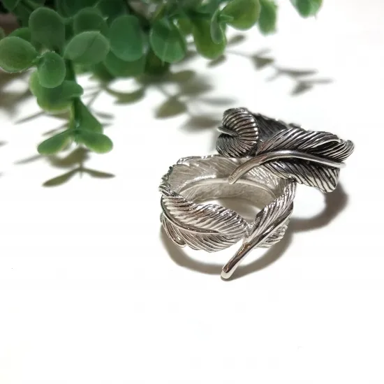 純銀製＊フェザーリング【送料無料】