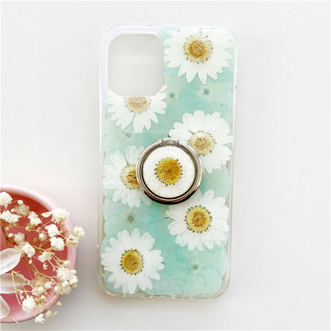 ＜名入無料＞押し花ケース、リング付き、全機種対応、iPhone16e 、iPhone用、Android用