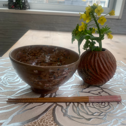 虹色のお花のお茶碗（1つのお値段です） 茶碗・めし碗 手作り陶器Rie