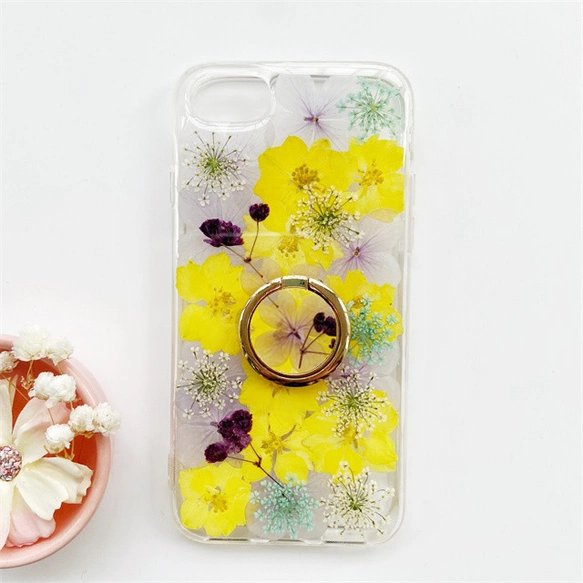 ＜名入無料＞押し花ケース、リング付き、全機種対応、iPhone14、Google Pixel 7a、Android用