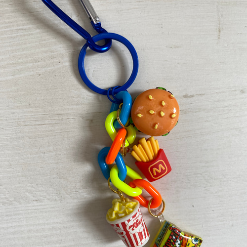 再販》じゃらじゃらキーホルダー カラビナ付きキーホルダー  