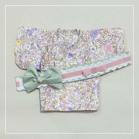 【ソランちゃん 服  レミンちゃん 服  メルちゃん 服】和装 着物 ⑤ 4枚目の画像