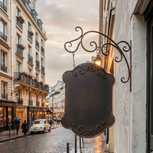 アンティーク看板 ブラケット式 ハンギングサイン 吊り下げ式 サイン