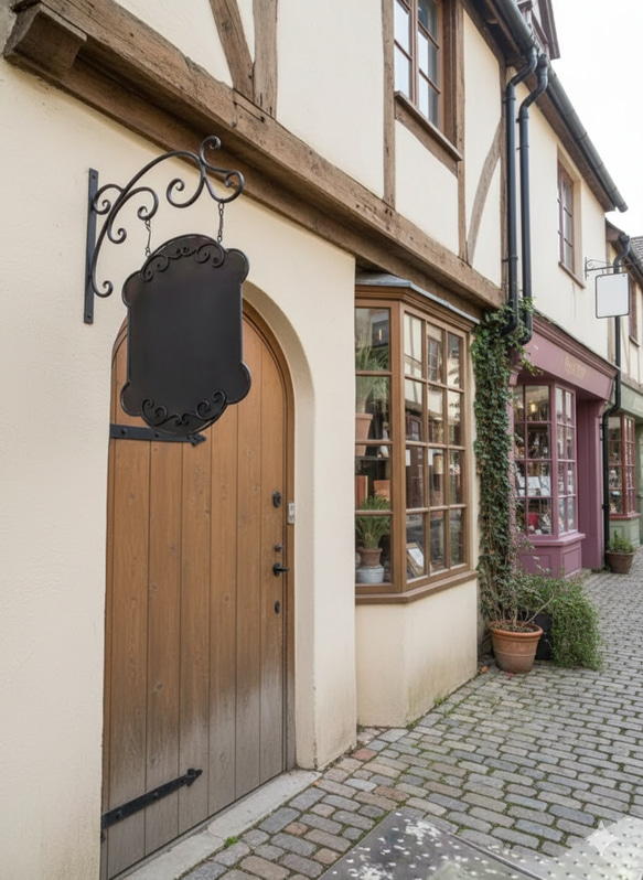 アンティーク看板 ブラケット式 ハンギングサイン 吊り下げ式 サイン