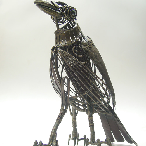 鉄の八咫烏（ヤタガラス） 】L-feb 伝説的鉄生物 鍛造でできた鉄