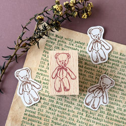 消しゴムはんこ No.240 ちびくま カジュアル 消しゴムはんこ No.240 ちびくま カジュアル