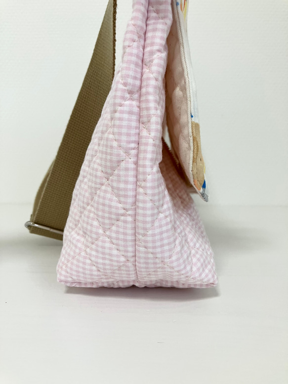 感謝価格！アニマル柄　キルティングショルダーバッグ　通園バック 3枚目の画像