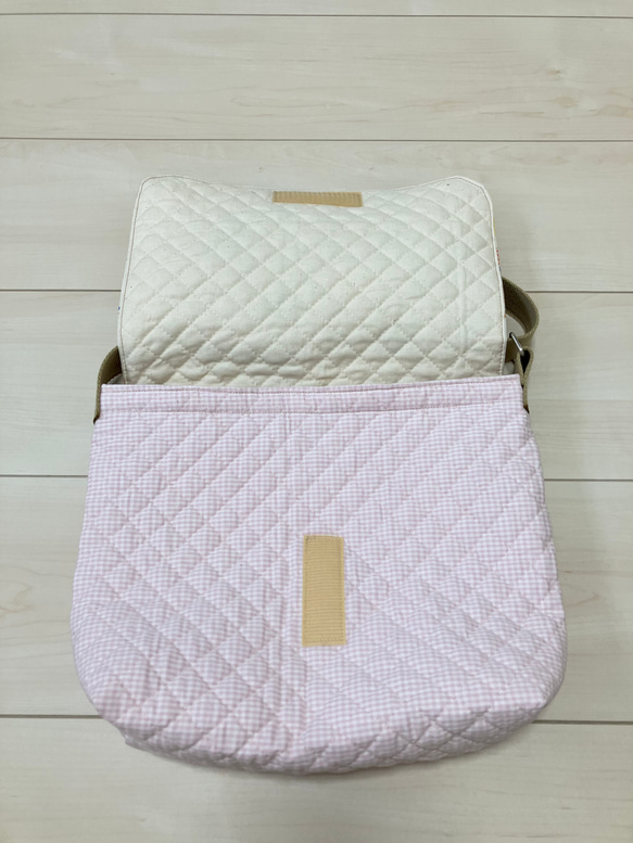 感謝価格！アニマル柄　キルティングショルダーバッグ　通園バック 5枚目の画像