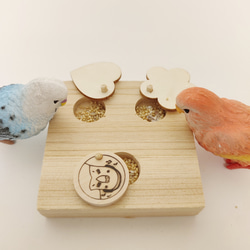 鳥のおもちゃ ☆コルクとバルサの鈴付きおもちゃ☆ 【鳥 インコ