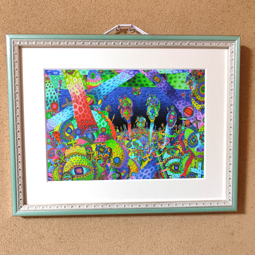 犠牲者たちの復活 限定10部 ジクレー版画 絵画 室内装飾 版画 高見沢耳