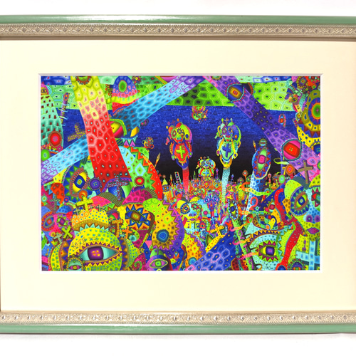 犠牲者たちの復活 限定10部 ジクレー版画 絵画 室内装飾 版画 高見沢耳