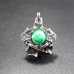 希少 ブルーヘルデライト ペンダントトップ◇ 希少色! ブルー レピドライト シリカ ペンダントトップ