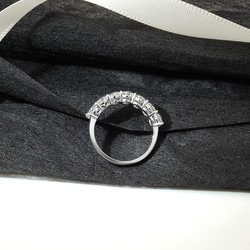 ラボダイヤモンドオパールカット7石エタニティリング 20250306-002（4週間発送） 13枚目の画像