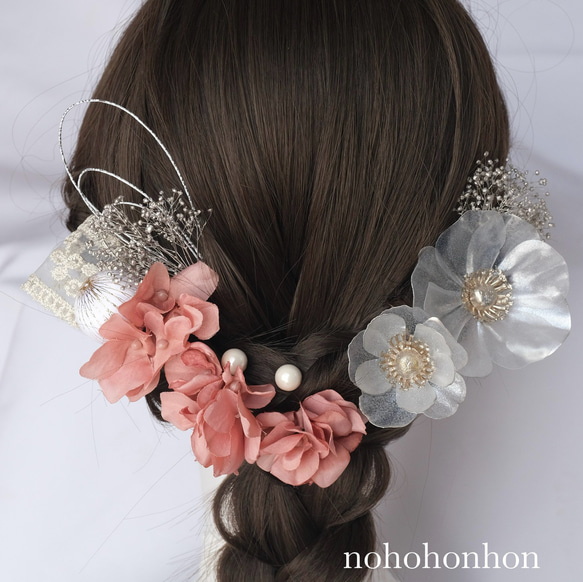 オーダーメイド♡ナチュラルカラー アネモネ♡ベビーヘアクリップ