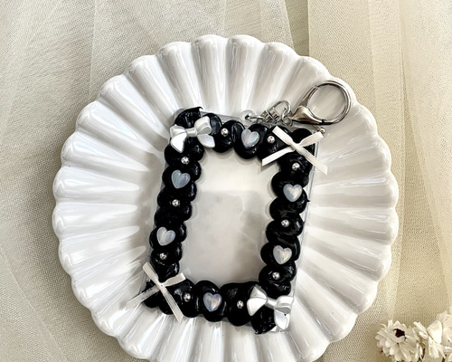 ハンドメイド トレカキーホルダーデコ ドラゴンハート ハンドメイド トレカキーホルダーデコ ドラゴンハート