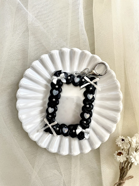 ハンドメイド トレカキーホルダーデコ ドラゴンハート