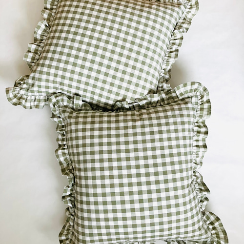 HERMÈS チェック柄クッション クッション - ホーム テキスタイル