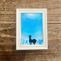 自然風景の油彩画 鹿のシルエットスプレーアートF10 il_1080xN.6695294154_lndu.jpg