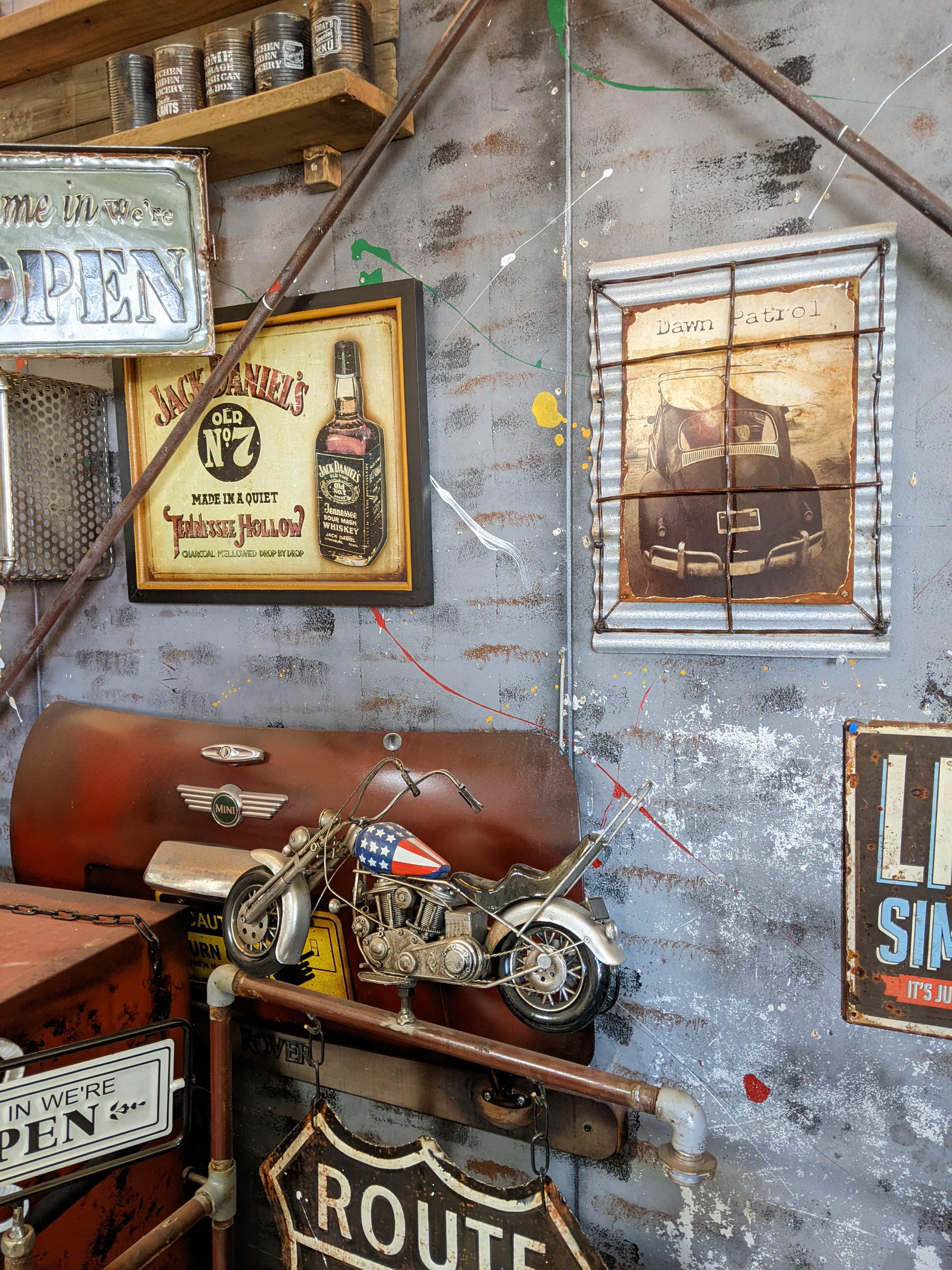 アメリカンヴィンテージな壁掛け看板 カリフォルニアスタイル ワーゲンビートル #サーフボード #アメリカン雑貨