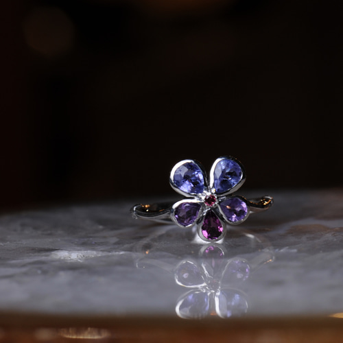 スミレのリング 指輪・リング Engraver Ed 通販 19028056｜Creema