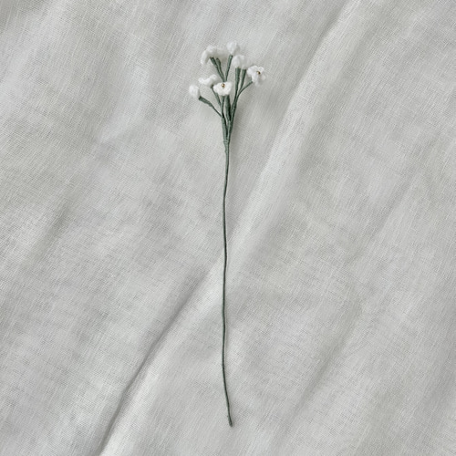 受注制作】ミモザ かすみ草 ブーケ 花束 枯れない花 毛糸 プレゼント