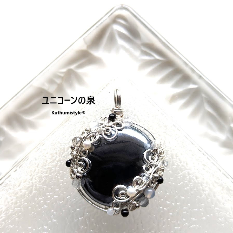 テラヘルツペンダント（ワイヤージュエリー☆ワイヤーアクセサリー☆クツミスタイル)