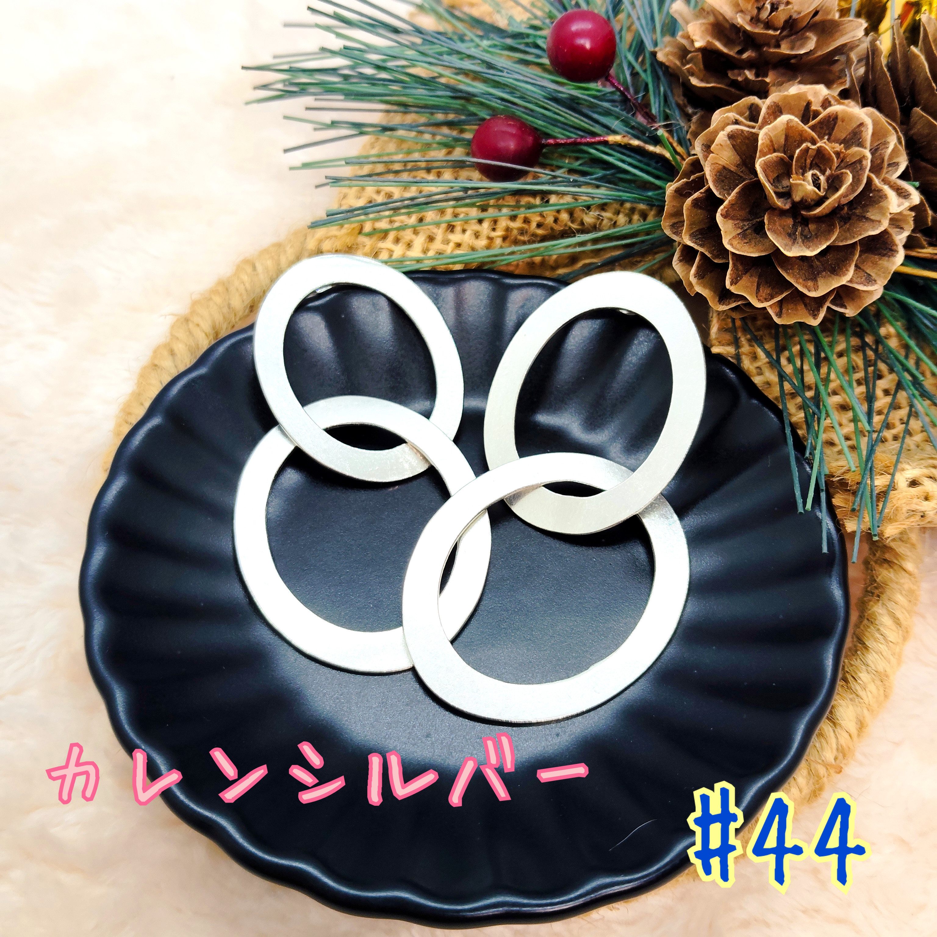 カレンシルバー ハンドメイドピアス#44